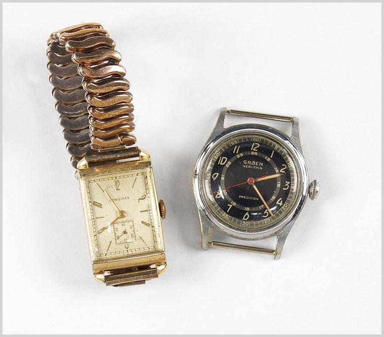 Longines and Gruen Men's Wrist Watch. (1 of 1)