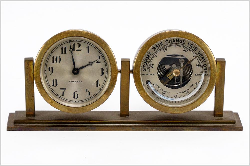 Chelsea Desk Clock and Barometer. (1 of 1)