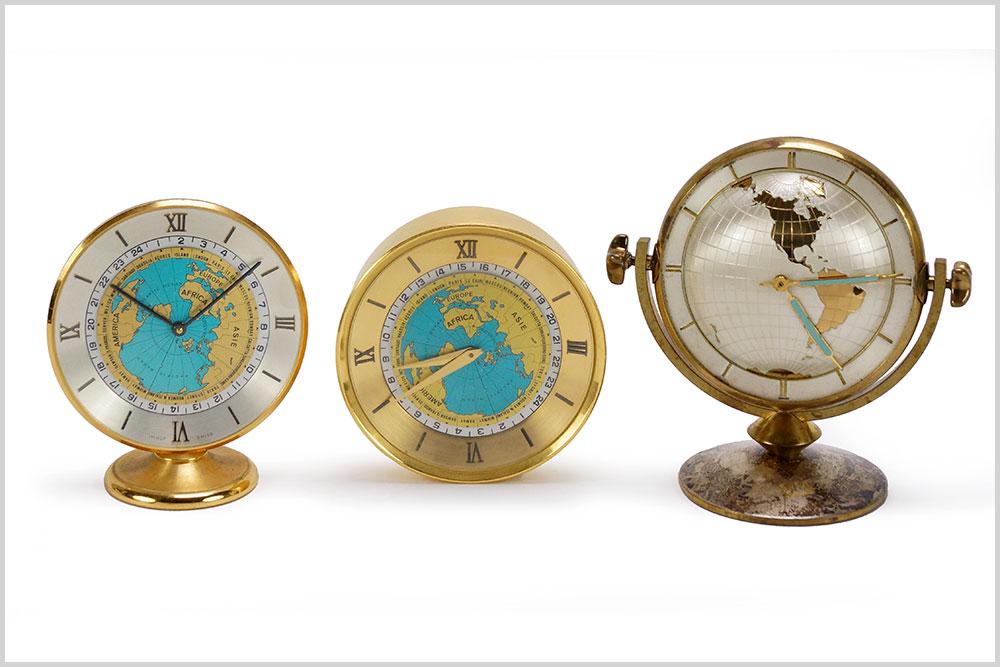 IMHOF Swiss Brass Desk Clocks with World Time. (1 of 1)
