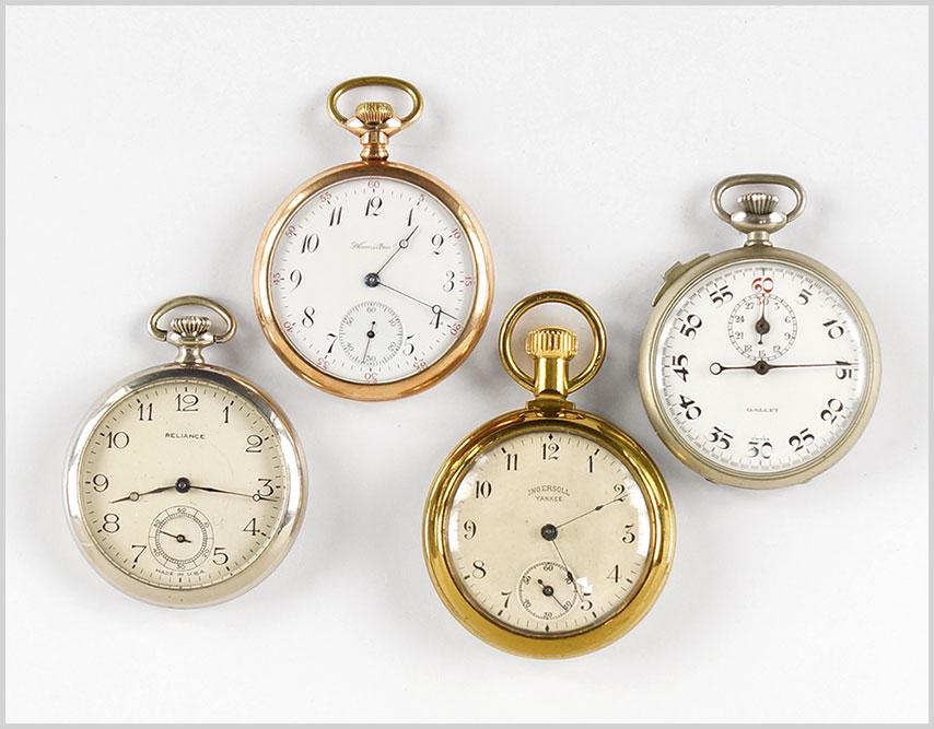 Hamilton, Reliance and Ingersoll Men's Pocket Watches. (1 of 1)