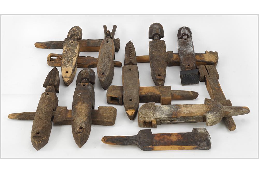A Collection of Malian Bamana Door Locks. (1 of 1)