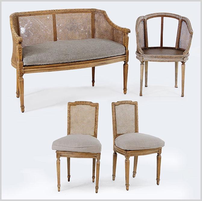 A Walnut Parlor Suite. (1 of 2)