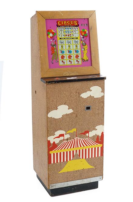 A Circus Days 5 Cent Coin-Op Arcade Game. (1 of 3)