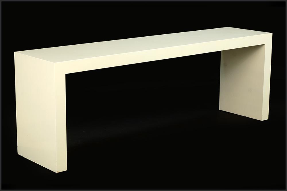 A Contemporary Painted Parsons Table. (1 of 1)
