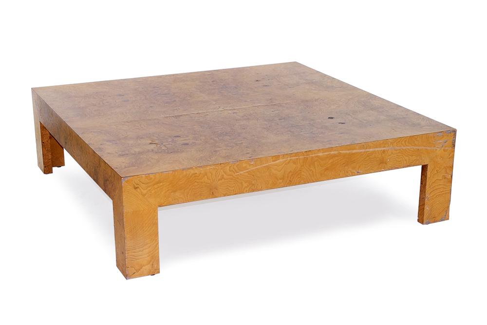 A Burl Wood Veneer Cocktail Table. (1 of 6)