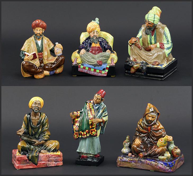 A Collection of Six Royal Doulton Figures. (1 of 1)
