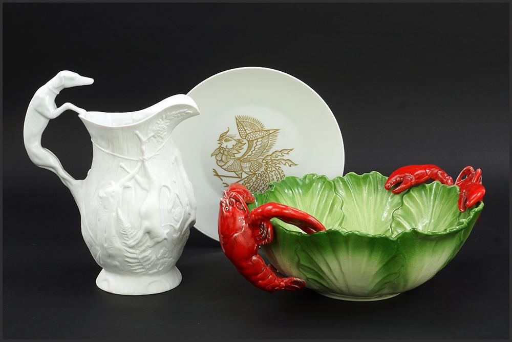 A Set of Five Rosenthal For Gump's Porcelain Plates. (1 of 1)