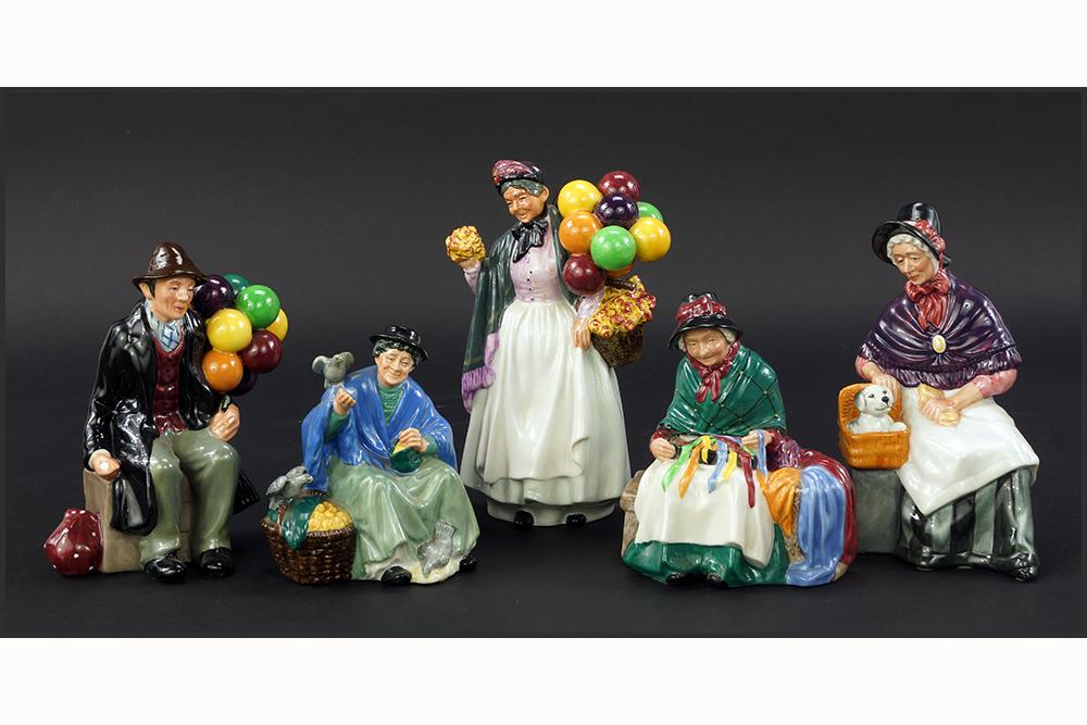 A Collection of Five Royal Doulton Figures. (1 of 1)