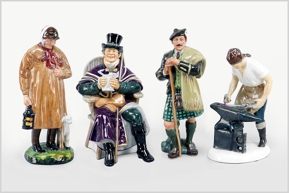 A Collection of Four Royal Doulton Figures. (1 of 1)