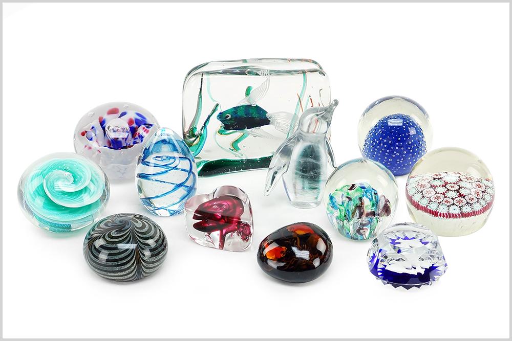 A Collection of Glass Paperweights. (1 of 1)