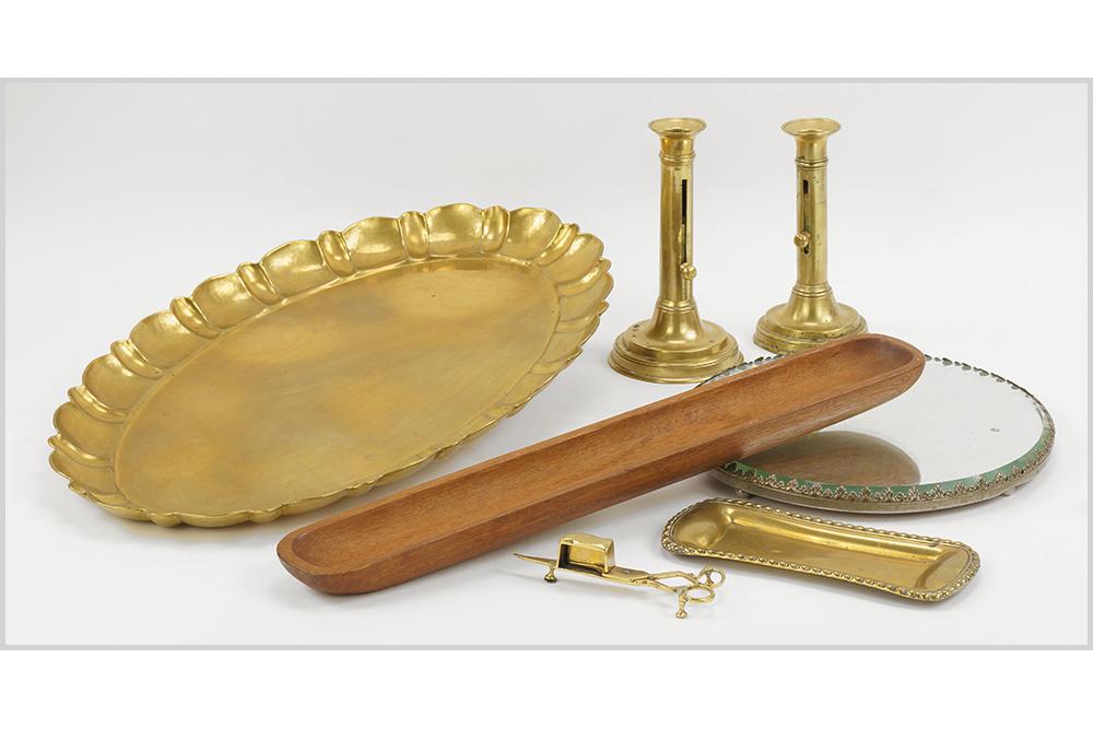 A Lars Holmstrom for Arvika Oval Brass Tray. (1 of 1)