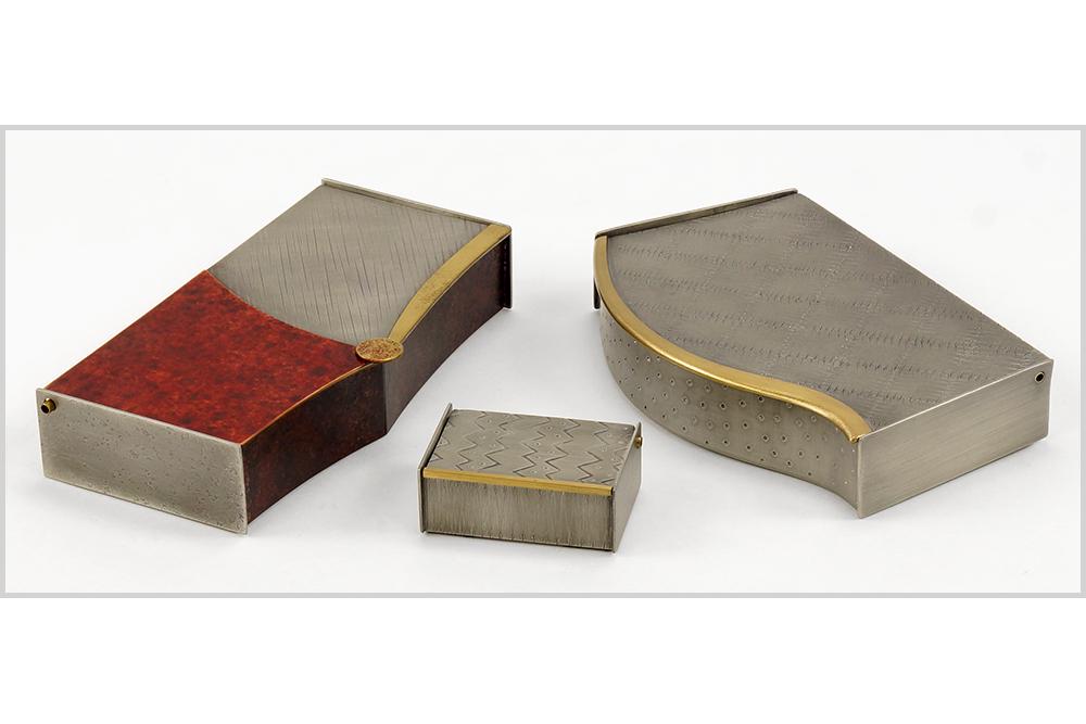 Jon Michael  Route (American, B. 1954) Three Boxes. (1 of 8)