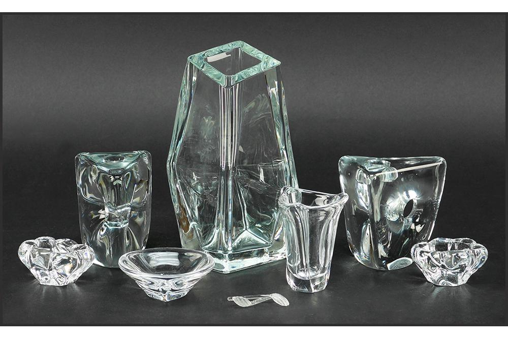 A Collection of Daum Clear Glass. (1 of 1)