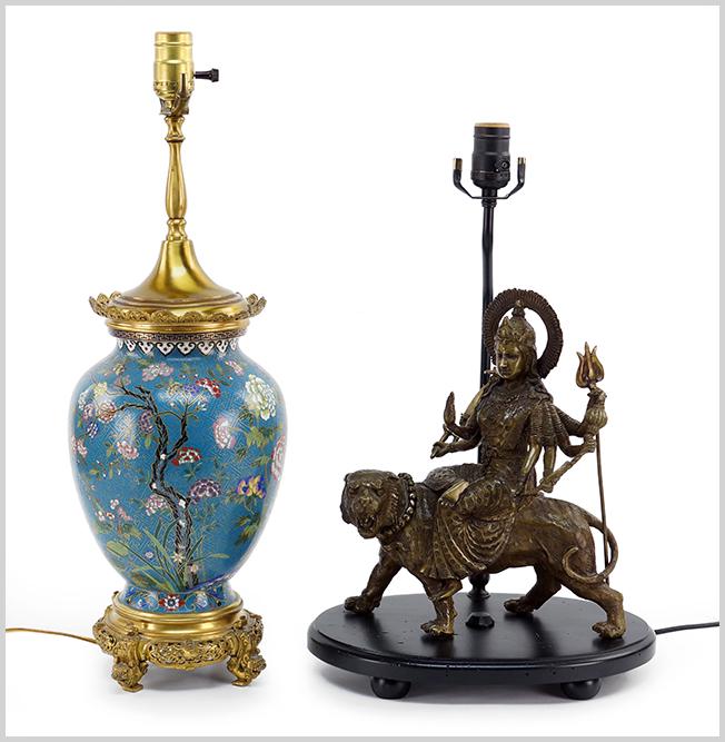 A Patinated Bronze Figural Group. (1 of 1)