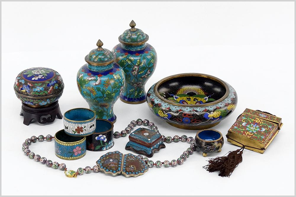 A Collection of Cloisonne. (1 of 1)