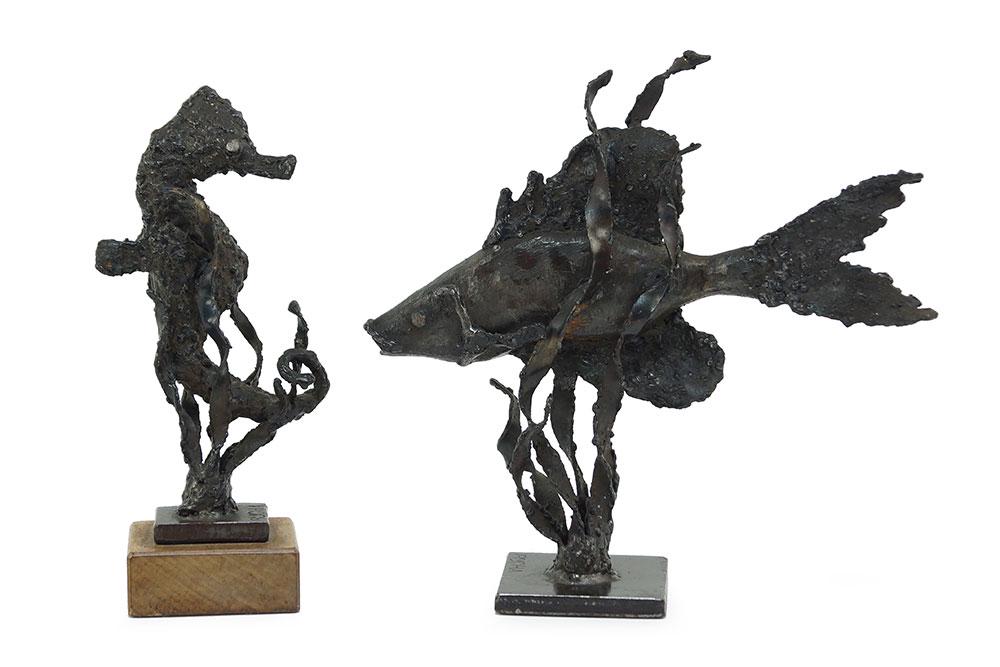 Mike Bucha (American, Contemporary) Two Sculptures. (1 of 1)