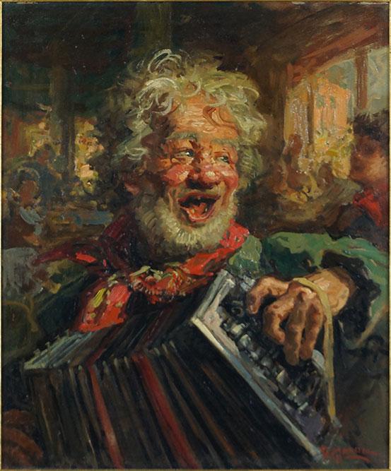 Giovanni Madonini (Italian, 1915-1989)  Man with an (1 of 2)