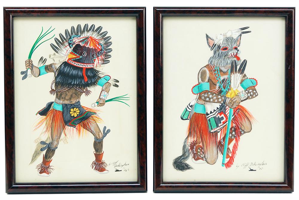 Clifford Bahnimptewa (Hopi, 1938-1984) Two Works. (1 of 1)