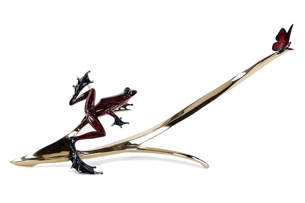 Tim Cotterill (British, B. 1950) Frog and Butterfly. (1 of 1)