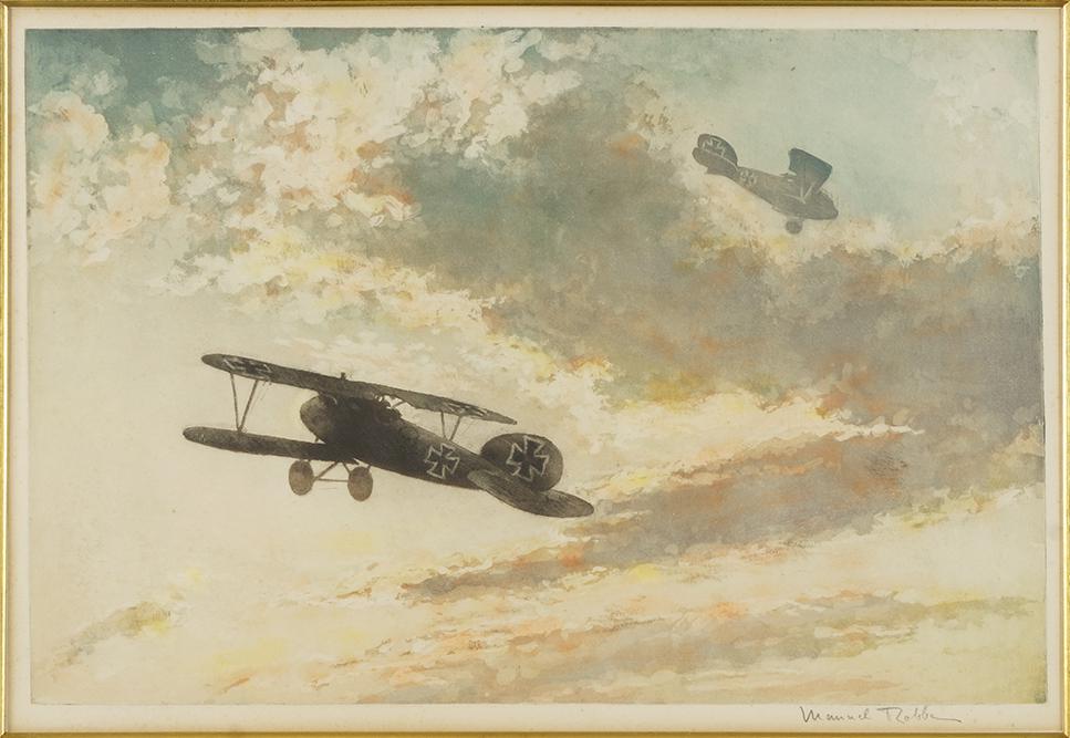 Manuel Robbe (French, 1872-1936) La Chasse Allemande. (1 of 1)