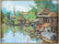 Tawee Nandakwang (Thai, 1925-1991) Village Canal Scene.