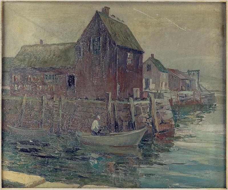 Ken Gore (American, 1911-1990) Harbor Scene. (1 of 8)