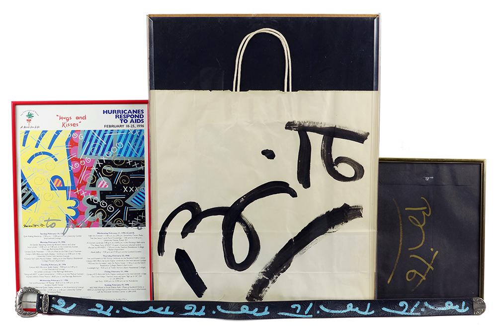 Romero Britto (Brazilian, B. 1955) Four Signed Objects. (1 of 1)