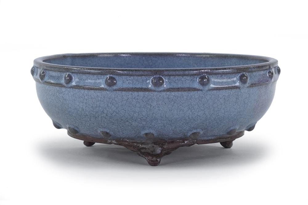 A Chinese Jun Ware Narcissus Bowl. (1 of 6)