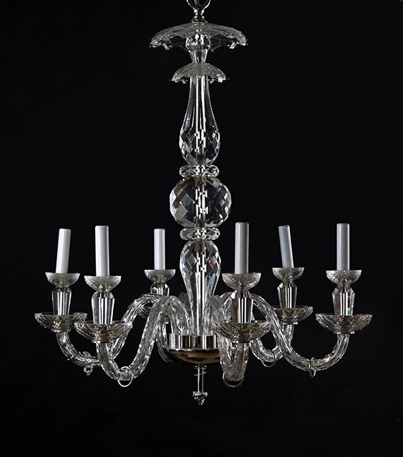 A Ralph Lauren Regency Style Six-Light Cut Crystal (1 of 10)