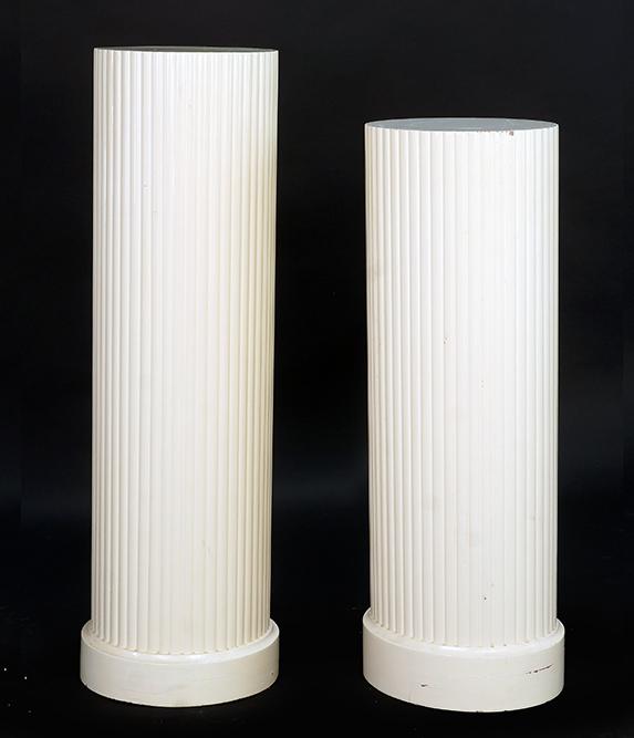 Two Painted Wood Pedestals. (1 of 1)