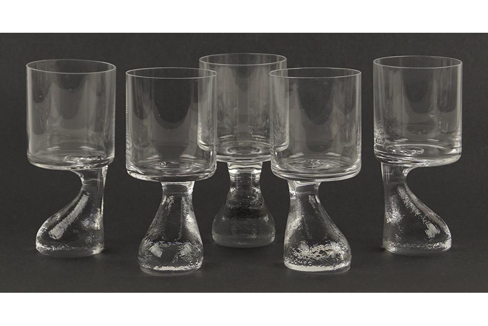 Joe Columbo for Riedel Set of Five Glasses. (1 of 1)