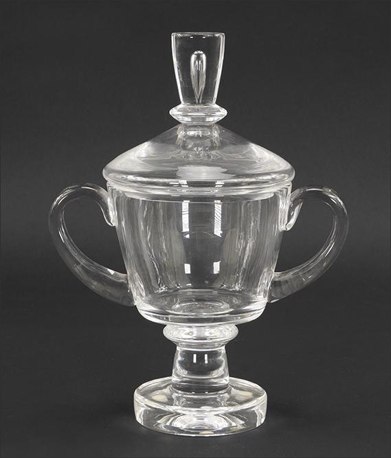 A Steuben Crystal Covered Urn. (1 of 1)