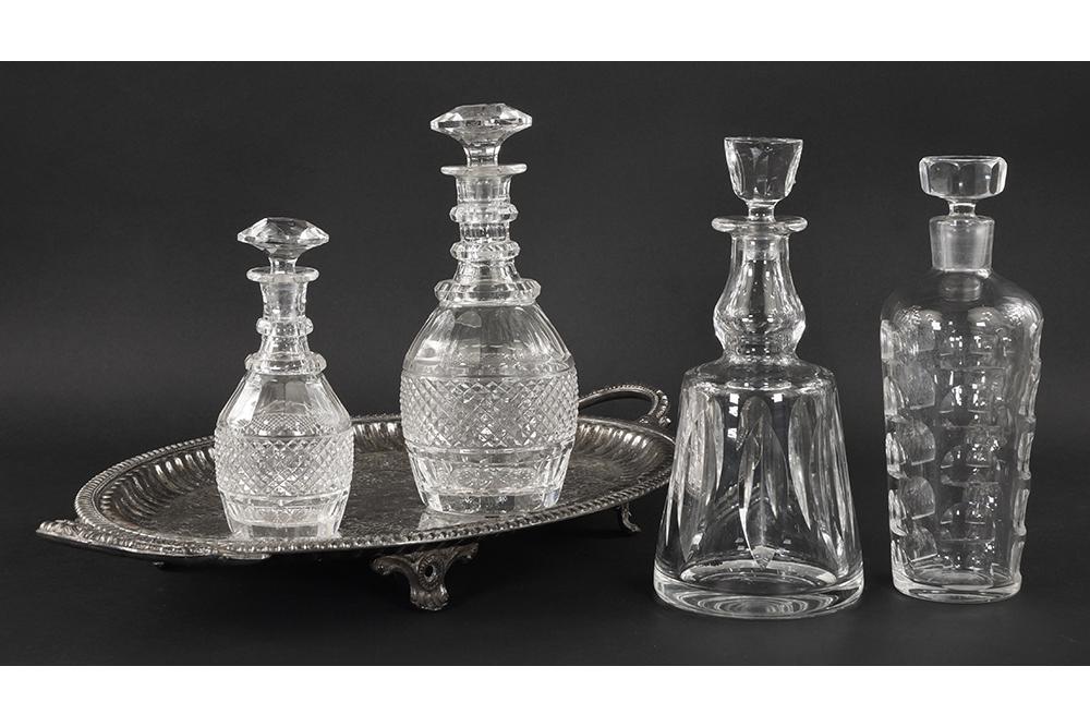 A Collection of Cut Glass Decanters. (1 of 1)