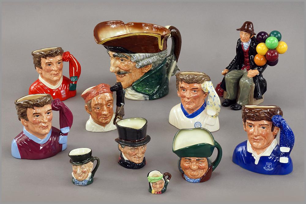 A Collection of Royal Doulton Toby Jugs. (1 of 1)