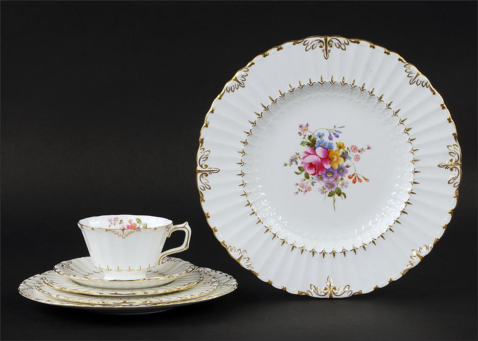 A Royal Crown Derby Gilt Porcelain Partial Dinner (1 of 1)
