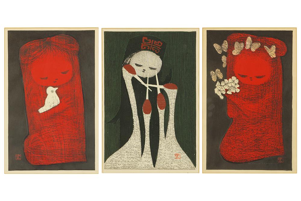 Kaoru Kawano (Japanese, 1916-1965) Three Color (1 of 2)