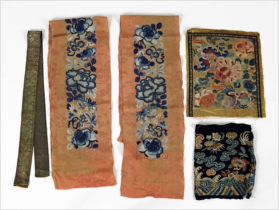 A Collection of Chinese Embroidered Panels. (1 of 1)