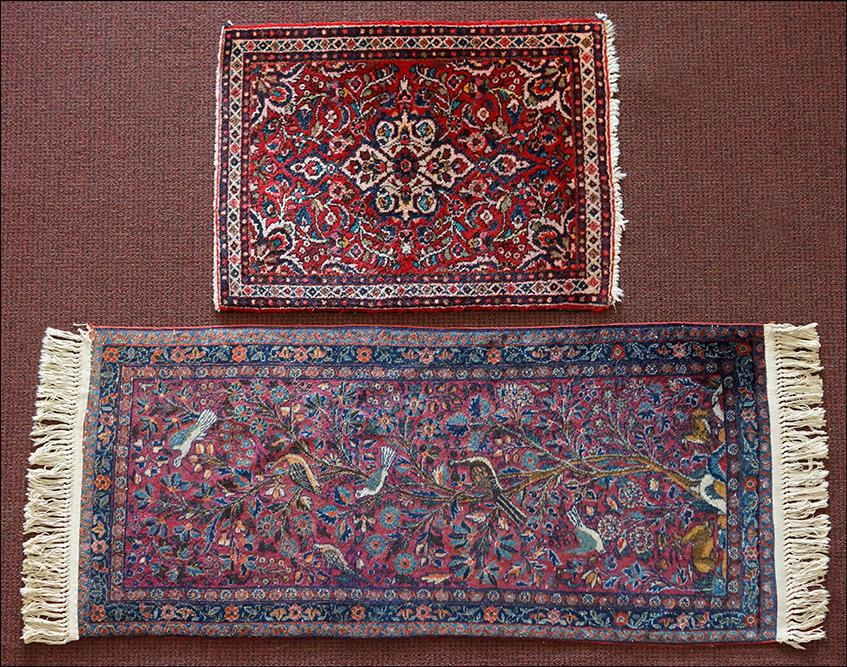 Two Sarouk Mats. (1 of 1)