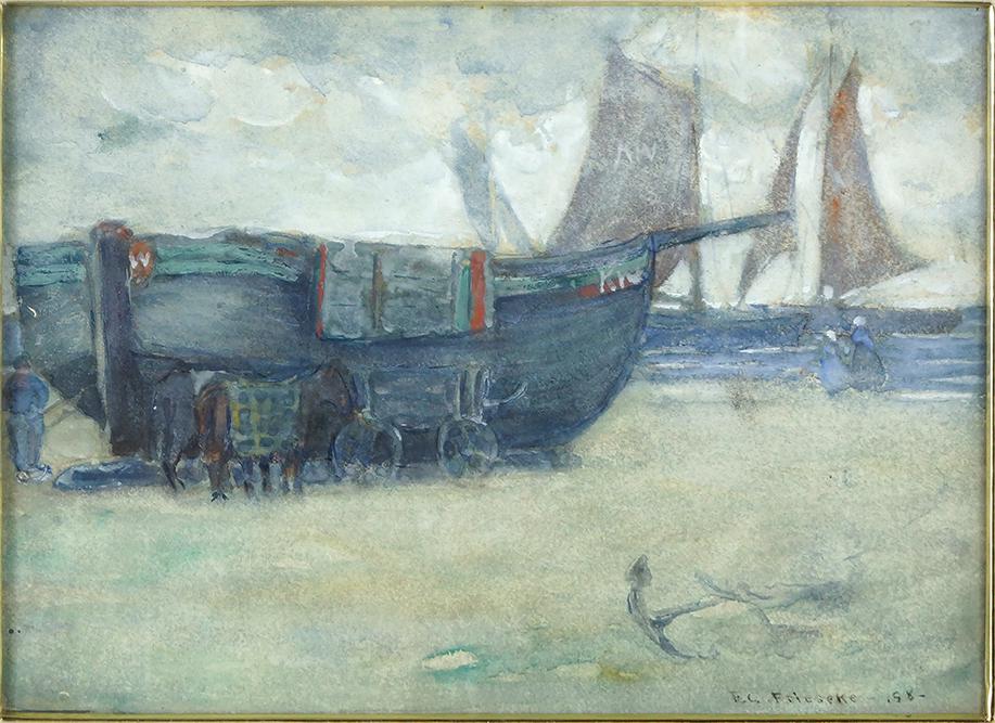 Frederick Carl Frieseke (American, 1874-1939) Sur la (1 of 5)