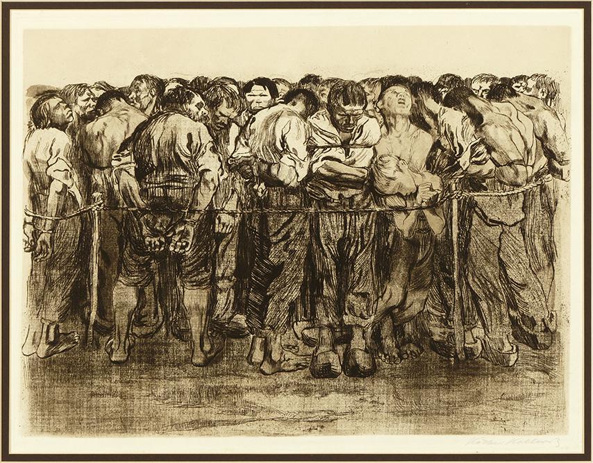 Kathe Kollwitz (German, 1867-1945) Die Gefangenen. (1 of 3)