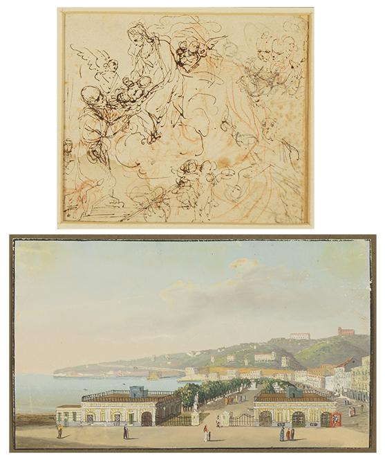 Italian School (17th Century) Sheet of Studies: Holy (1 of 8)