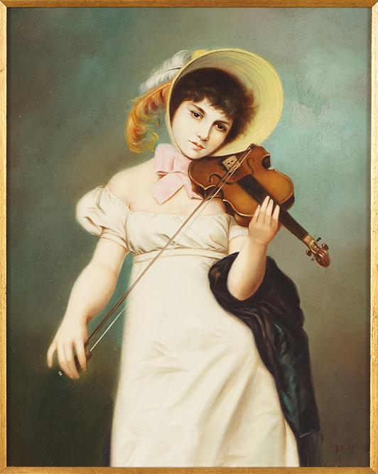 Artist Unknown (Contemporary) Violin Player. (1 of 2)