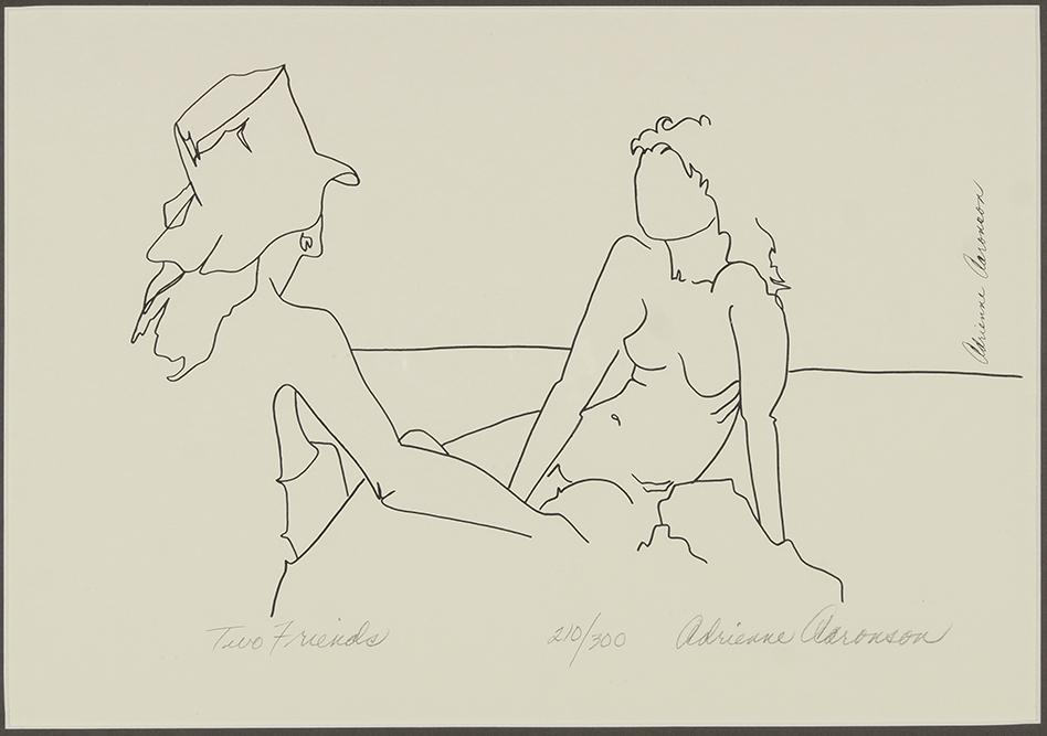 Adrienne Aaronson (American, Contemporary) Two Friends. (1 of 1)