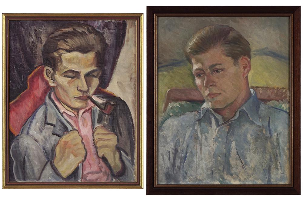 Artists Unknown (American, 20th Century) Two Male (1 of 1)