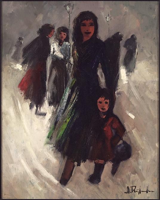 Jan Rijlaarsdam (Dutch, 1911-2008) In the Snow. (1 of 4)