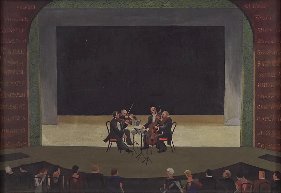 Frances Badger (American, 1904-1997) String Quartet. (1 of 3)