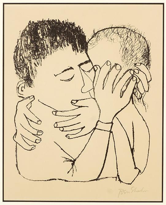 Ben Shan (1898-1989).: Ben Shan (1898-1989). Lithograph, signed