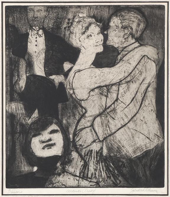 Judith Olewele (American, 20th Century) Dancers. (1 of 2)