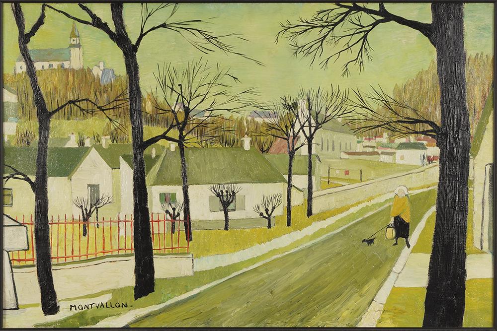 Montvallon (French, 20th Century) French Village. (1 of 3)