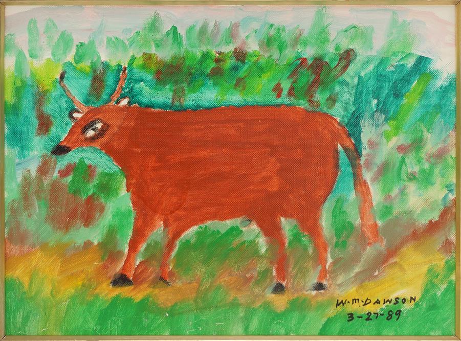 William M. Dawson (American, 1901-1990) Brown Cow. (1 of 1)